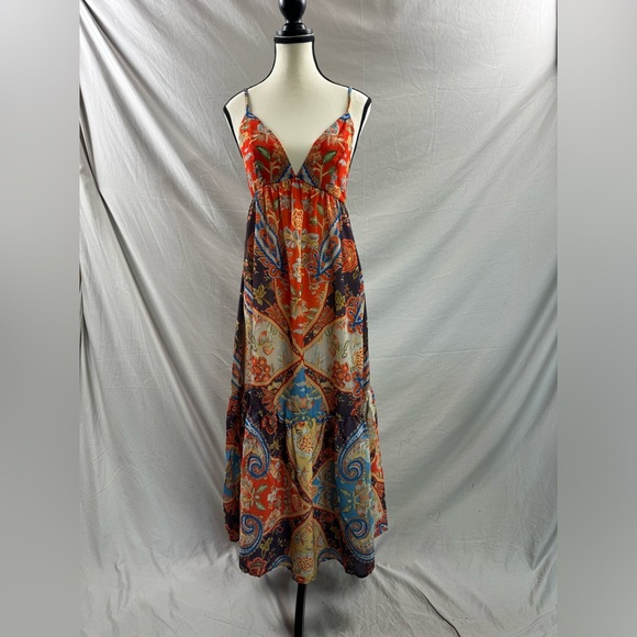 Boho Paisley, Floral Printed Cami Dress - Picture 6 of 8
